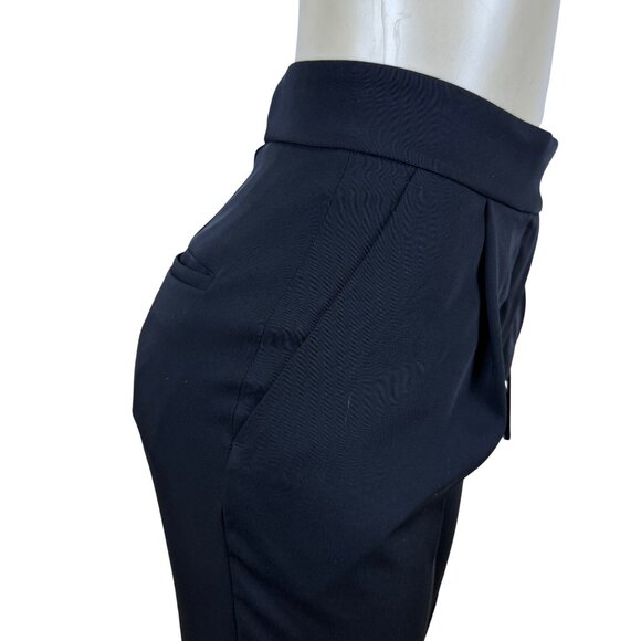 COS Womens Black Polyester Tapered High Waist Pants Side Zip Tailored Fit Sz 2 - Picture 7 of 12